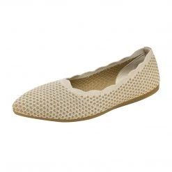 DREAM PAIRS Women's Pointed Toe Knit Foldable Ballet Flats