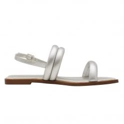 DREAM PAIRS Women's Adjustable Buckle Quilted Flat Sandals