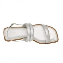 DREAM PAIRS Women's Adjustable Buckle Quilted Flat Sandals