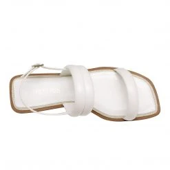 DREAM PAIRS Women's Adjustable Buckle Quilted Flat Sandals