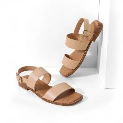 DREAM PAIRS Women's Casual Open Toe Flat Sandals