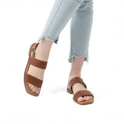 DREAM PAIRS Women's Casual Open Toe Flat Sandals