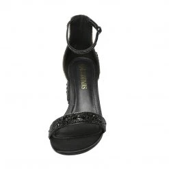 DREAM PAIRS New Arrivals Women's Chunky Pump Rhinestone Sandals