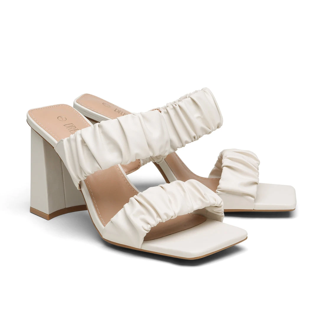 DREAM PAIRS New Arrivals Women's Square Toe Strap Chunky Heel Mules 22 DREAM PAIRS New Arrivals Women's Square Toe Strap Chunky Heel Mules