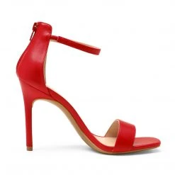 DREAM PAIRS Women's Ankle Strap Square Toe Stiletto Heels