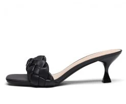 DREAM PAIRS Women's Rhinestone Open Toe Kitten Heel Sandals New Arrivals