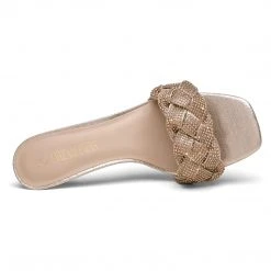 DREAM PAIRS Women's Rhinestone Open Toe Kitten Heel Sandals New Arrivals