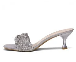 DREAM PAIRS Women's Rhinestone Open Toe Kitten Heel Sandals New Arrivals