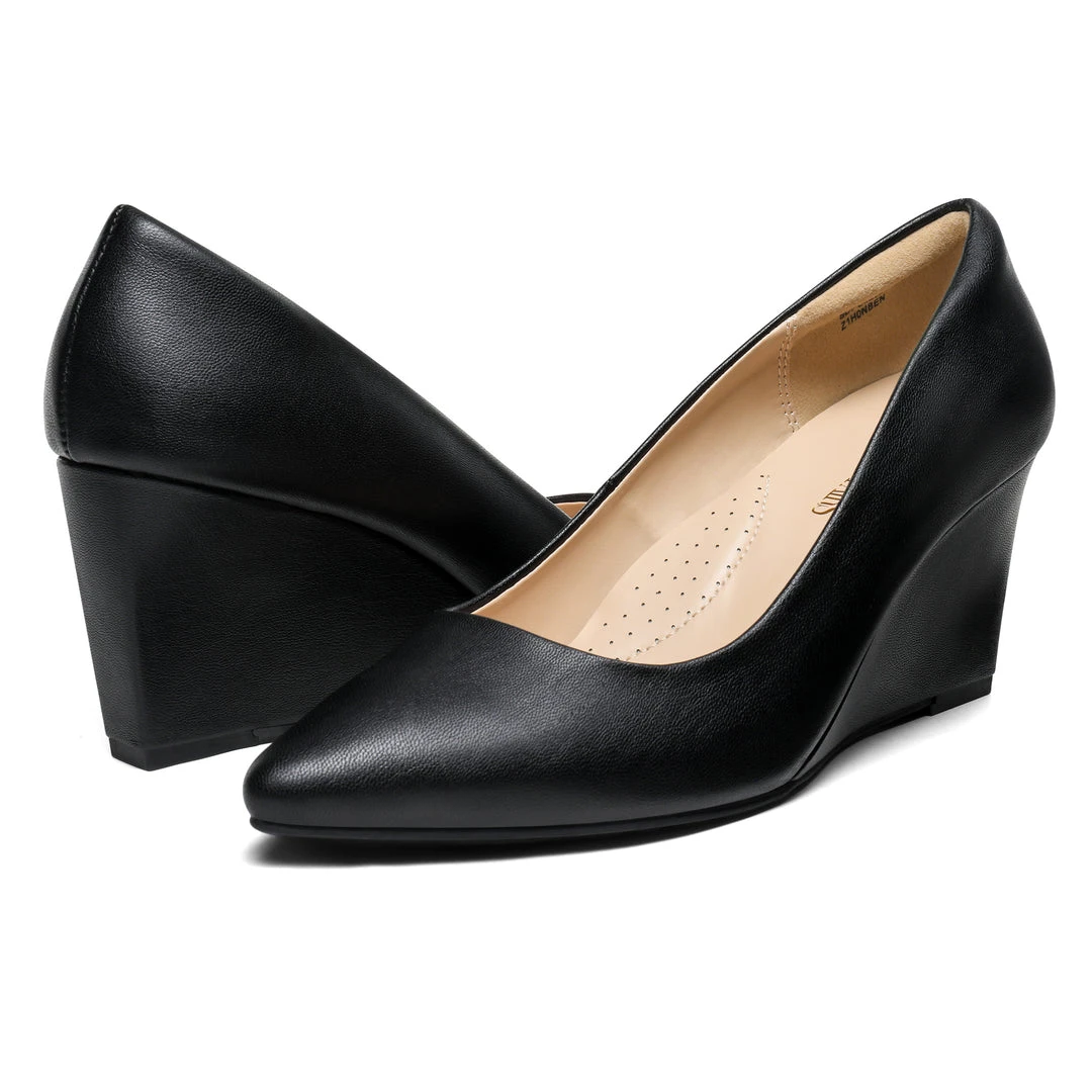 DREAM PAIRS New Arrivals Women's Pointed Toe Wedge Pump Shoes 10 DREAM PAIRS New Arrivals Women's Pointed Toe Wedge Pump Shoes