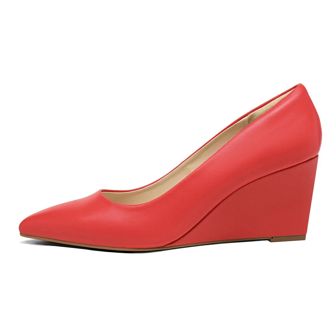 DREAM PAIRS New Arrivals Women's Pointed Toe Wedge Pump Shoes 23 DREAM PAIRS New Arrivals Women's Pointed Toe Wedge Pump Shoes