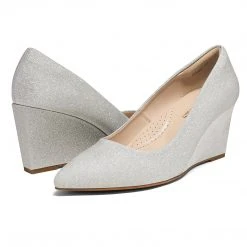 DREAM PAIRS New Arrivals Women's Pointed Toe Wedge Pump Shoes 45 DREAM PAIRS New Arrivals Women's Pointed Toe Wedge Pump Shoes