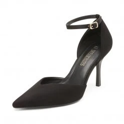 DREAM PAIRS Ankle Strap Pointy Stiletto Pump Heels