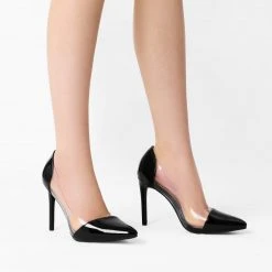 DREAM PAIRS Women's High Heel Transparent Pumps