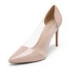 DREAM PAIRS Women's High Heel Transparent Pumps