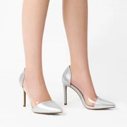 DREAM PAIRS Women's High Heel Transparent Pumps
