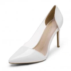 DREAM PAIRS Women's High Heel Transparent Pumps