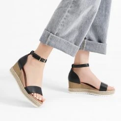 DREAM PAIRS Women's Platform Espadrille Wedge Sandals