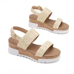 DREAM PAIRS Women's Ankle Strap Casual Platform Sandals 42 DREAM PAIRS Women's Ankle Strap Casual Platform Sandals