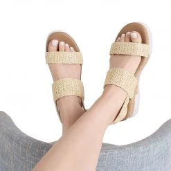 DREAM PAIRS Women's Ankle Strap Casual Platform Sandals 45 DREAM PAIRS Women's Ankle Strap Casual Platform Sandals