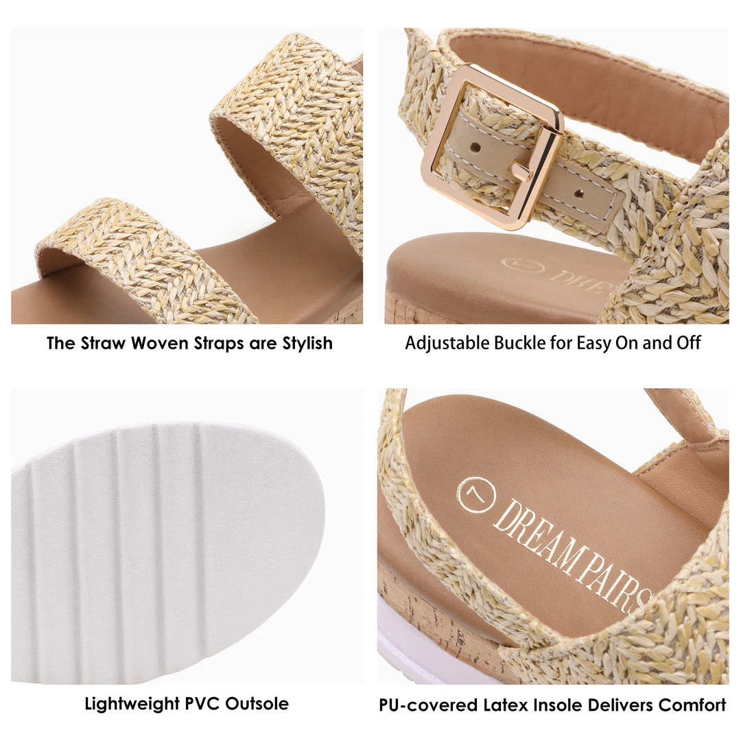 DREAM PAIRS Women's Ankle Strap Casual Platform Sandals 13 DREAM PAIRS Women's Ankle Strap Casual Platform Sandals