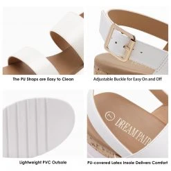 DREAM PAIRS Women's Ankle Strap Casual Platform Sandals 69 DREAM PAIRS Women's Ankle Strap Casual Platform Sandals