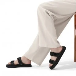 Dream Pairs Women's Two Strap Slide Sandals