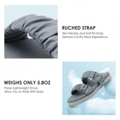 Dream Pairs Women's Two Strap Slide Sandals