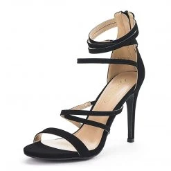 DREAM PAIRS New Arrivals Women's High Heel Strappy Pump Sandals