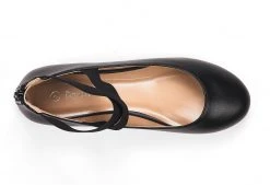 DREAM PAIRS Women's Elastic Closed Toe Flats With Ankle Strap