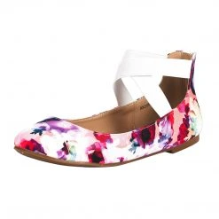 DREAM PAIRS Women's Elastic Closed Toe Flats With Ankle Strap