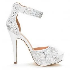 DREAM PAIRS Peep Toe Stiletto Platform Sandals Women