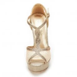 DREAM PAIRS Women's Peep Toe Strappy High Heel Platform Sandals