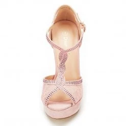 DREAM PAIRS Women's Peep Toe Strappy High Heel Platform Sandals