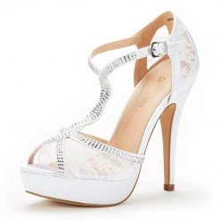 DREAM PAIRS Women's Peep Toe Strappy High Heel Platform Sandals