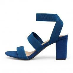 DREAM PAIRS Women's Open Toe Elastic Strap Comfy Chunky Sandals