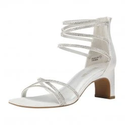 DREAM PAIRS Rhinestone Chunky Pump Sandals New Arrivals