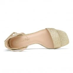 DREAM PAIRS Women's Square Toe Chunky Heel Sandals