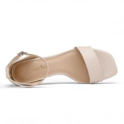 DREAM PAIRS Women's Square Toe Chunky Heel Sandals