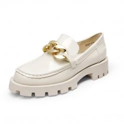 Dream Pairs New Arrivals Golden Chain Chunky Loafers