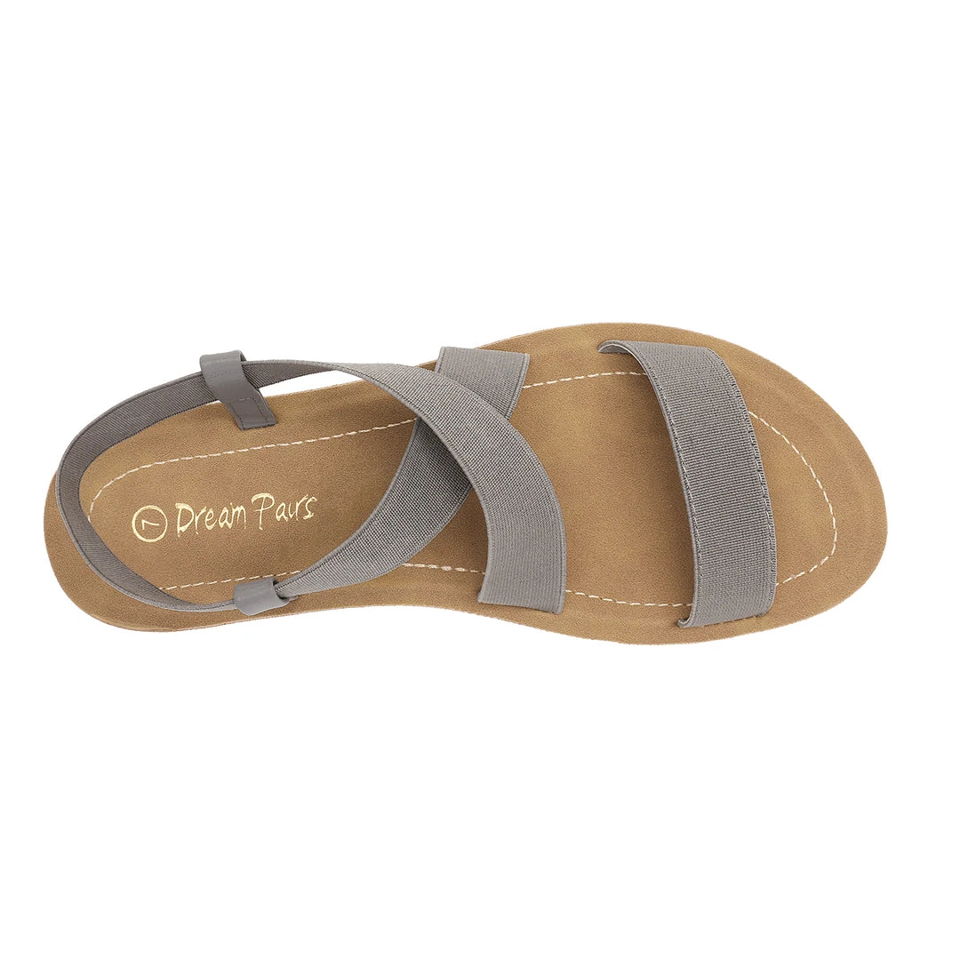 DREAM PAIRS Women's Ankle Strap Summer Flat Sandals 16 DREAM PAIRS Women's Ankle Strap Summer Flat Sandals