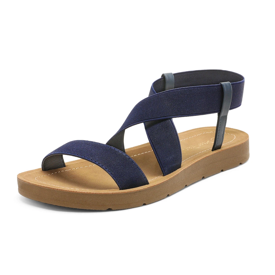 DREAM PAIRS Women's Ankle Strap Summer Flat Sandals 19 DREAM PAIRS Women's Ankle Strap Summer Flat Sandals