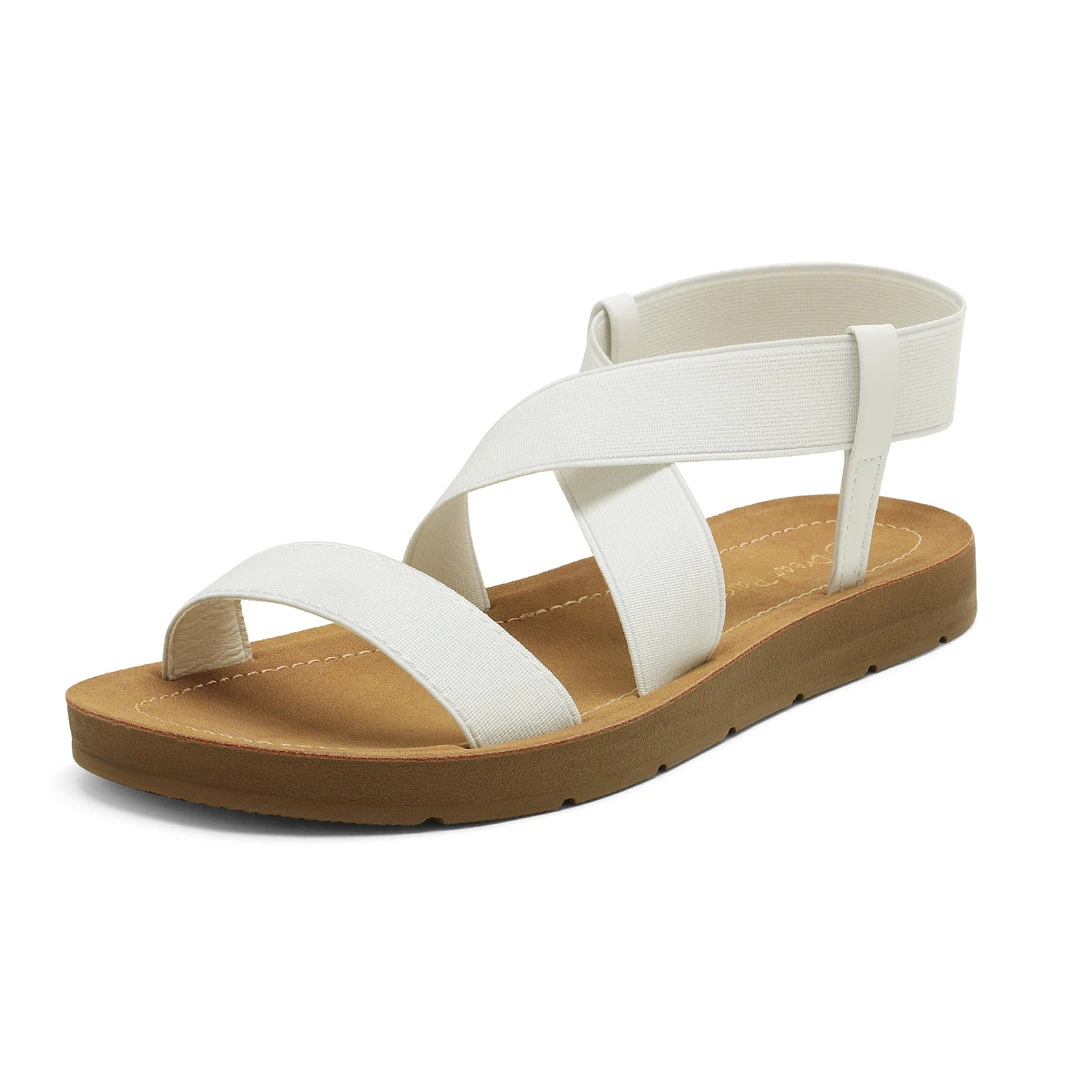 DREAM PAIRS Women's Ankle Strap Summer Flat Sandals 31 DREAM PAIRS Women's Ankle Strap Summer Flat Sandals