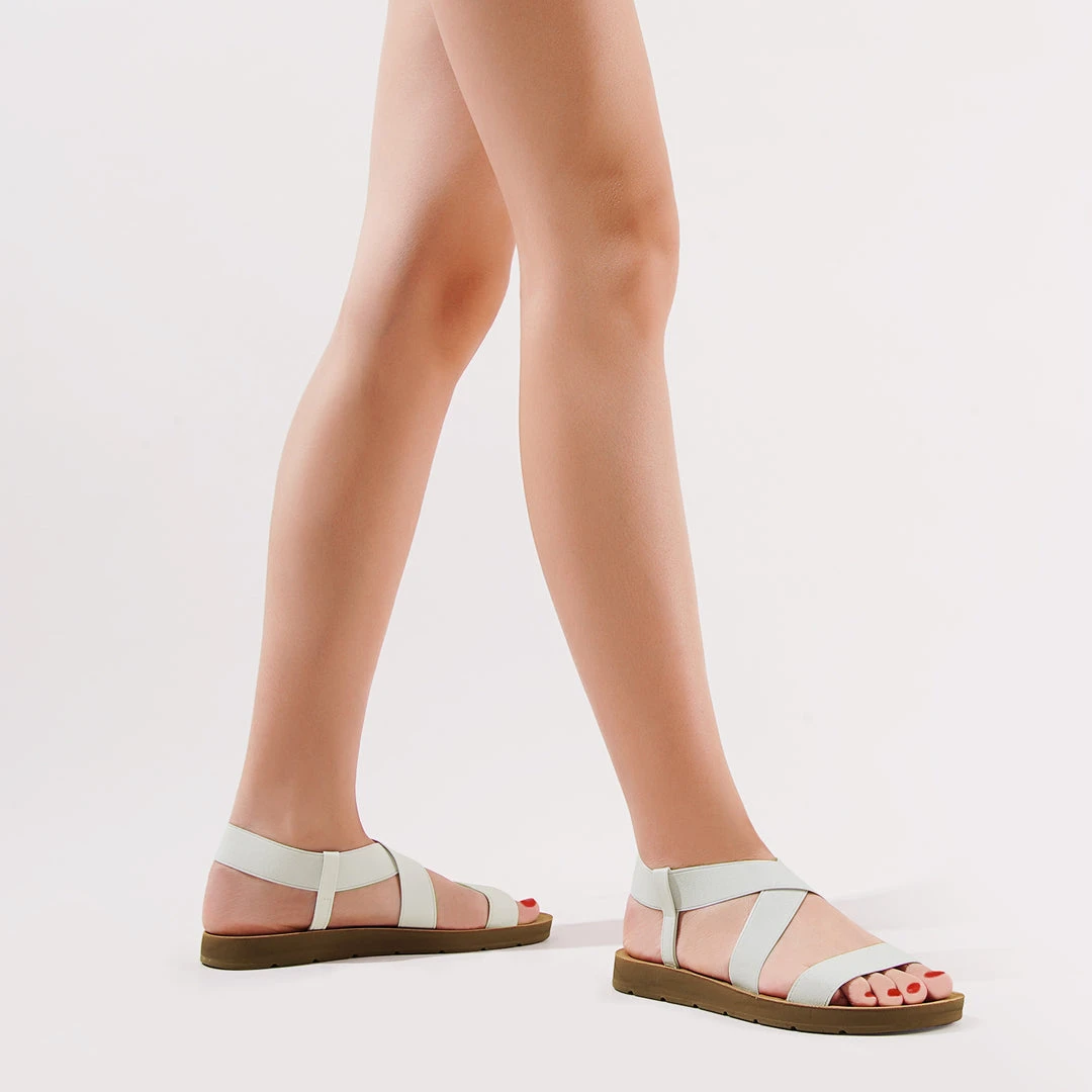 DREAM PAIRS Women's Ankle Strap Summer Flat Sandals 35 DREAM PAIRS Women's Ankle Strap Summer Flat Sandals