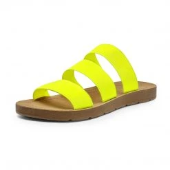 DREAM PAIRS Women's Flat Slide Sandals