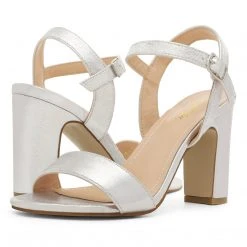 DREAM PAIRS Women's Open Toe Ankle Strap Chunky Heel Sandals