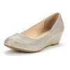 DREAM PAIRS Women's Mid Wedge Heel Pump Shoes