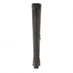 DREAM PAIRS Women's Over The Knee Chunky Heel Thigh High Boots