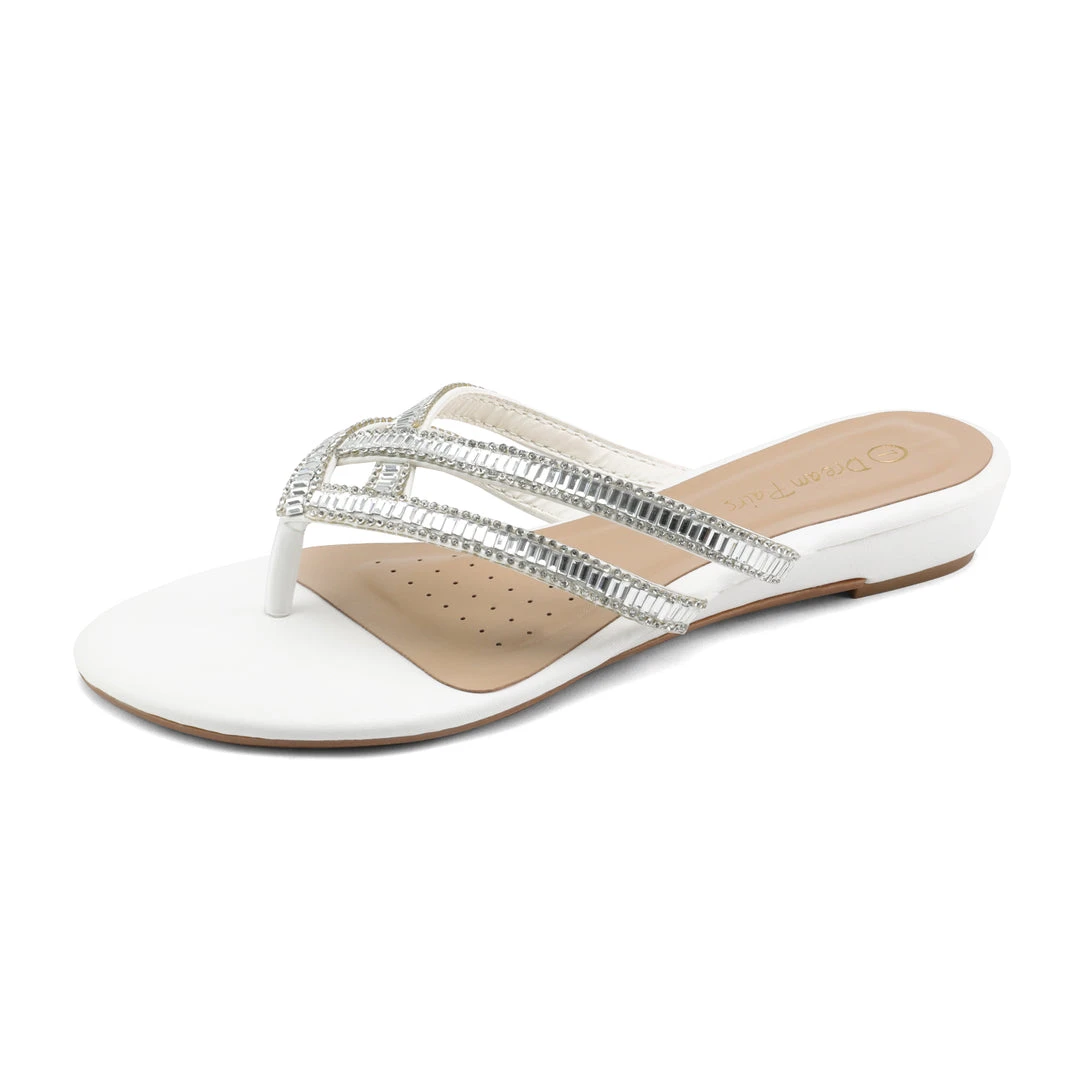 DREAM PAIRS Women's Rhinestone Flip-Flop Sandals 13 DREAM PAIRS Women's Rhinestone Flip-Flop Sandals