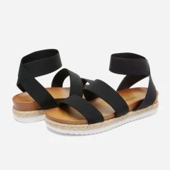 DREAM PAIRS Women Ankle Strap Espadrille Platform Wedges