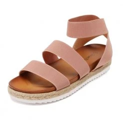 DREAM PAIRS Women Ankle Strap Espadrille Platform Wedges